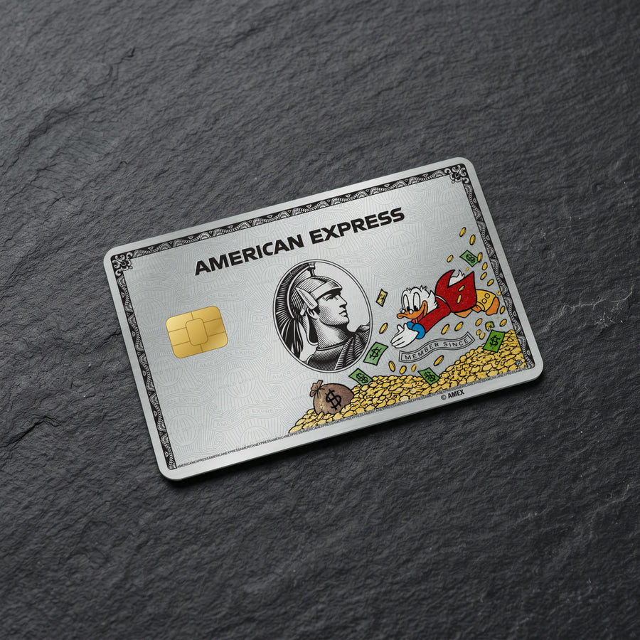 Rich Duck Amex Credit Card Sticker 2x
