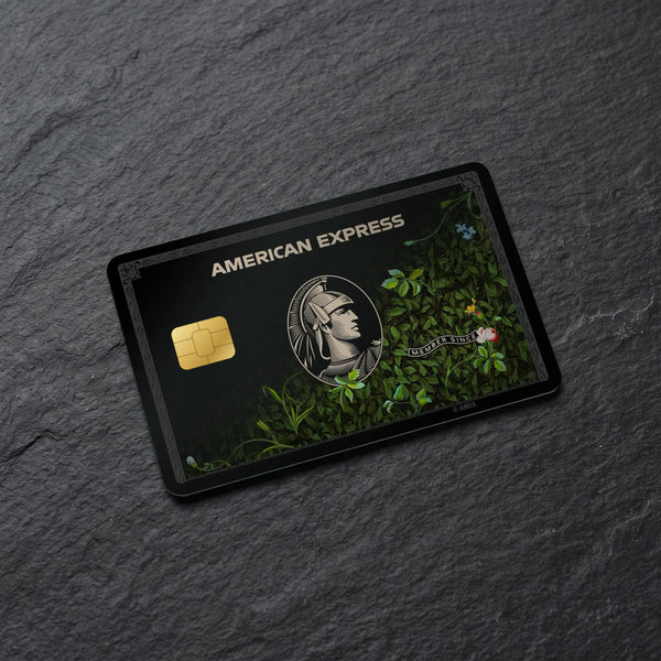 Black Garden Amex Credit Card Sticker 2x