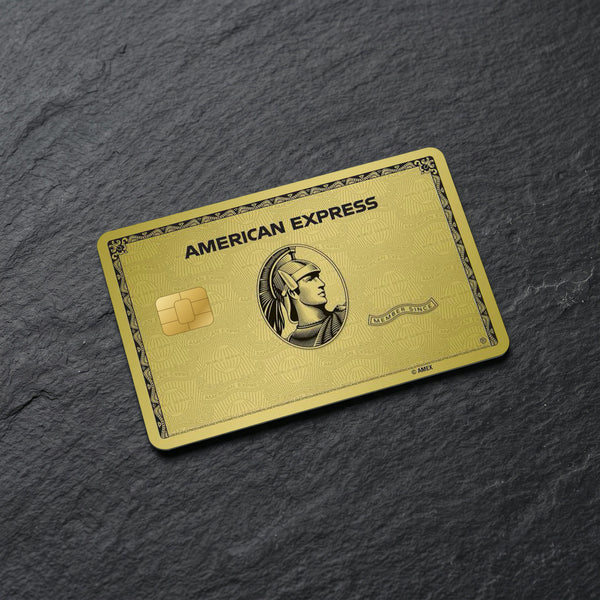 Gold Amex Credit Card Sticker 2x