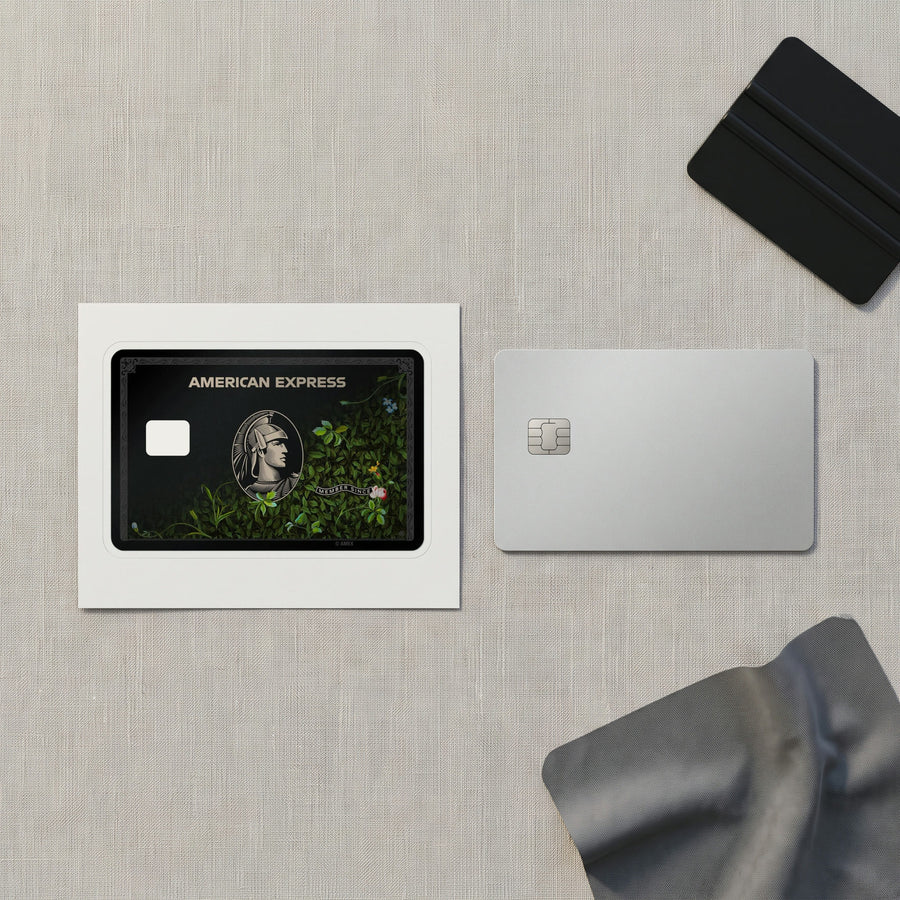 Black Garden Amex Credit Card Sticker 2x