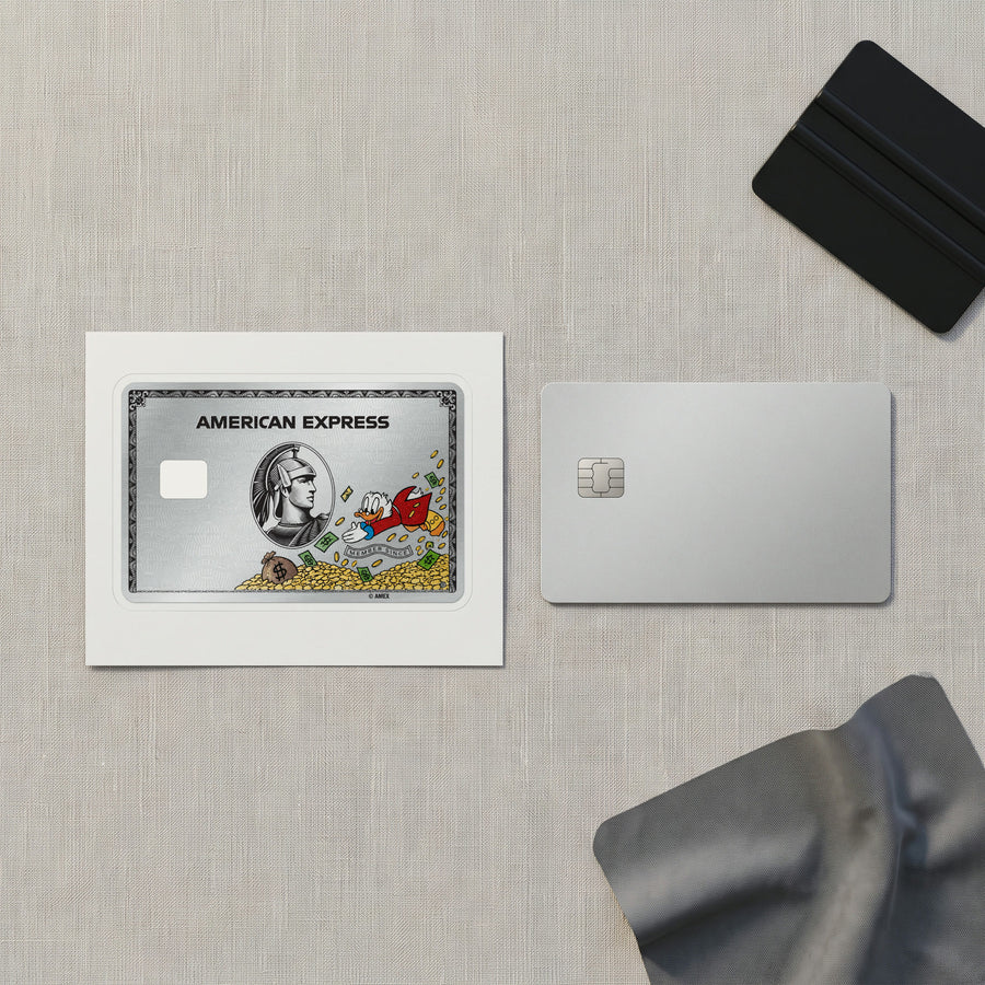 Rich Duck Amex Credit Card Sticker 2x