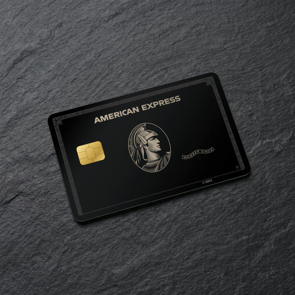 Black Amex Credit Card Sticker 2x