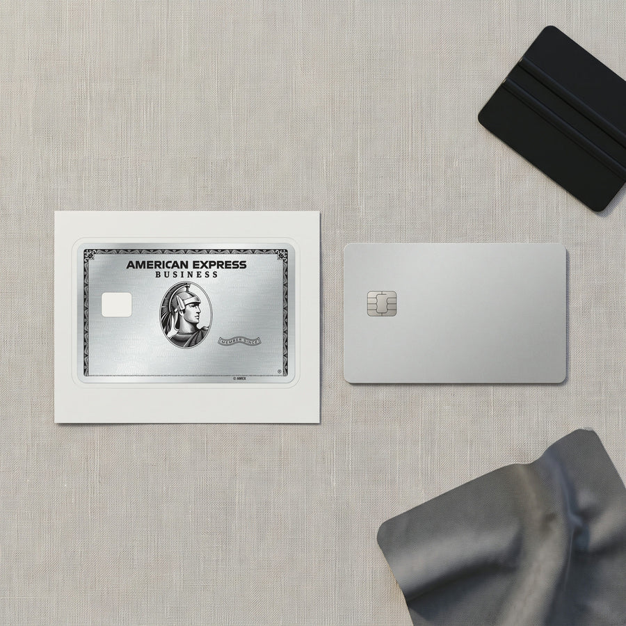 Platin Business Amex Credit Card Sticker 2x