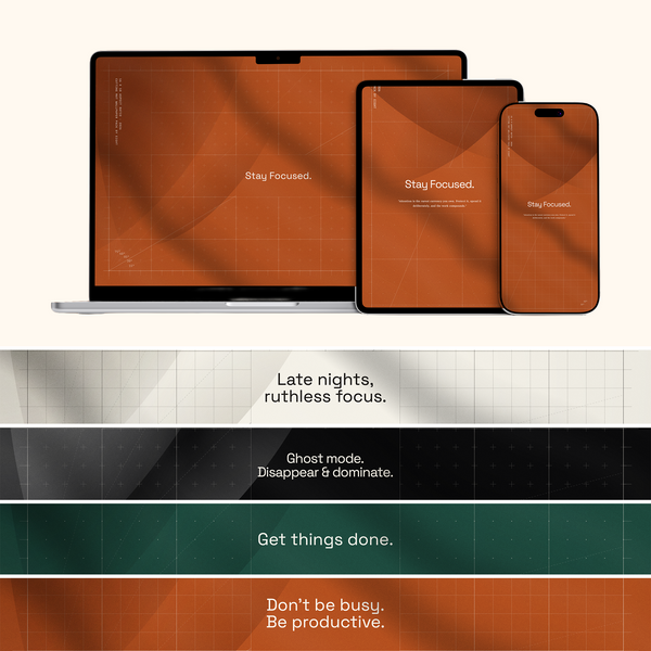 Cutting Mat Wallpaper Bundle — Minimalist Grid, 168 Designs (Phone & Desktop)