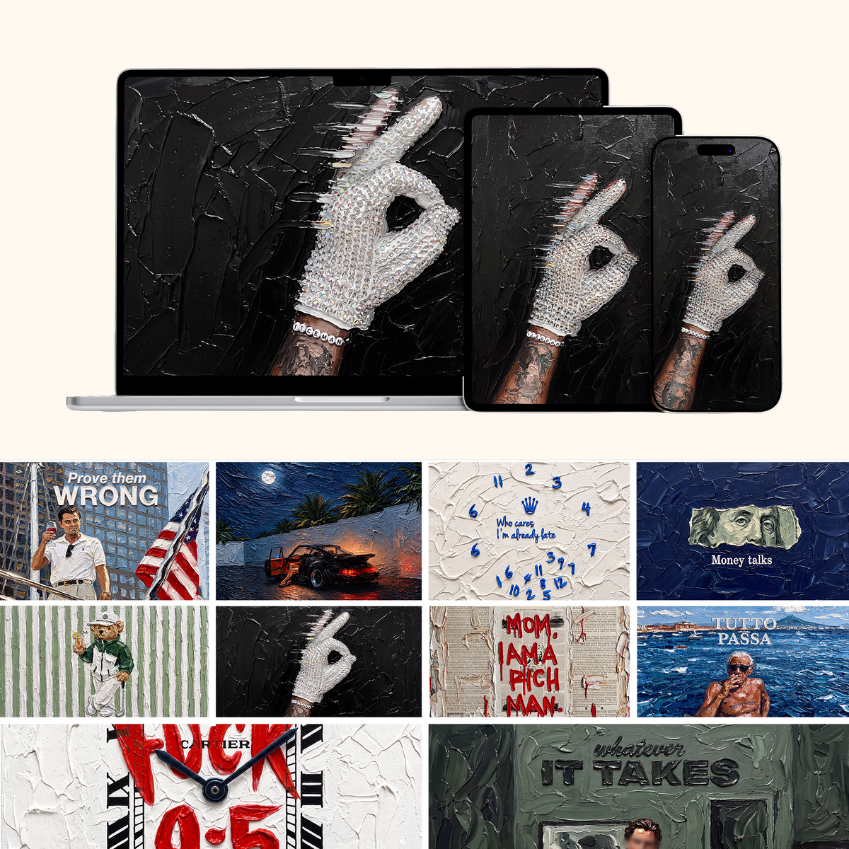 Old Money Wallpaper Bundle — Vol. 1 & 2 Complete Set (Phone & Desktop)