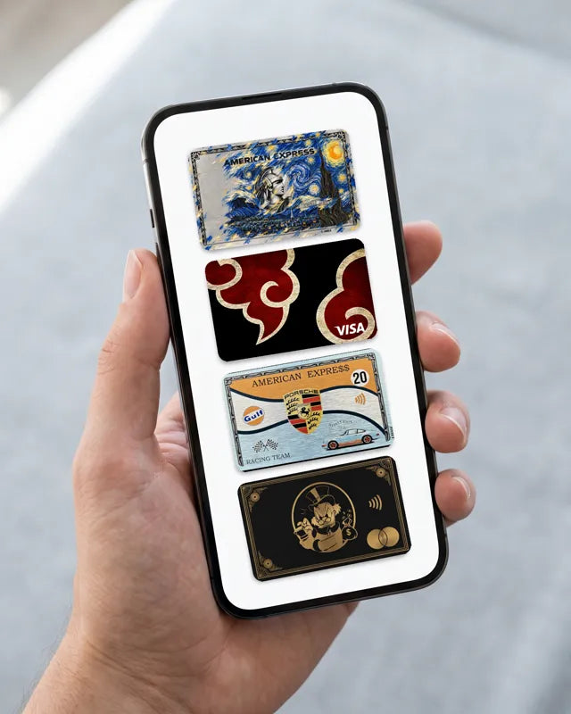 EIGHT Cards + 50 Designs - Change the look of your Apple wallet cards